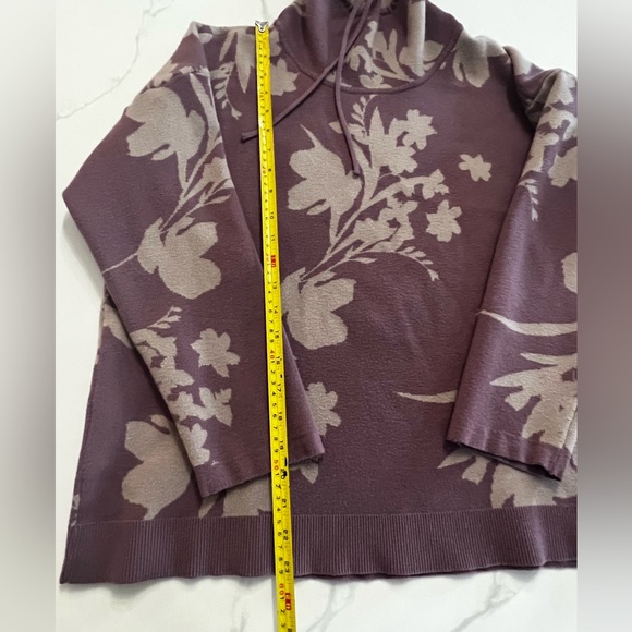 LIZ CLAIBORNE lavender floral pullover crewneck size xl - Picture 8 of 10